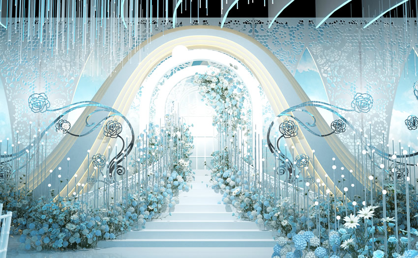 王益釡香烙馍村水晶厅效果展示