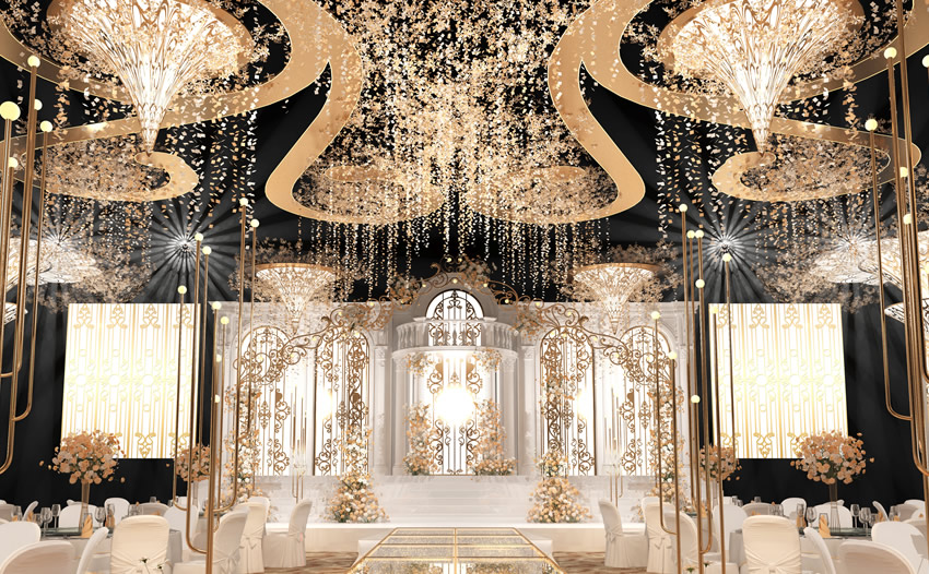 王益花木兰喜事汇金色大厅效果展示